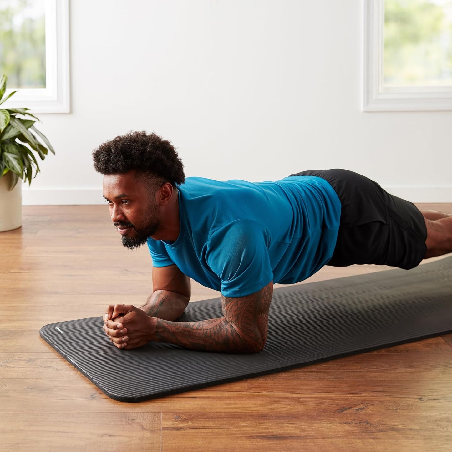 Thick Exercise Mat With Strap